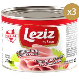 Sasu 3x200 gr Piliç Salam Konservesi
