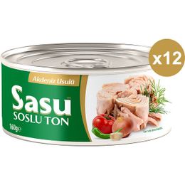 Sasu Akdeniz Usulü Ton Balığı 12x160 gr