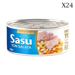 Sasu Fasulyeli Ton Salata İri Parça 24 x 160 gr