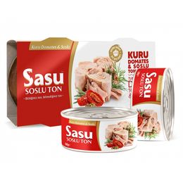 Sasu Kuru Domatesli Soslu 2x160 gr Ton Balığı