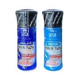 Saygın 2x110 gr Öğütücülü Himalaya ve Kaya Tuzu