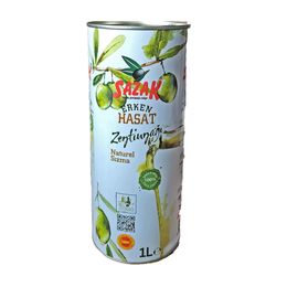 Sazak 1 lt Teneke Erken Hasat Soğuk Sıkım Zeytinyağı