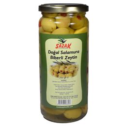 Sazak 250 gr Biber Dolgulu Yeşil Zeytin