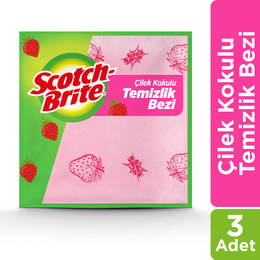 Scotch Brite 2058996 Çilek Kokulu 3'lü Temizlik Bezi