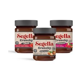 Segella 3x350 gr Çilekli Frambuazlı Doğal Meyve Parçacıklı ve Fındık Parçacıklı Kakaolu Fındık Kreması