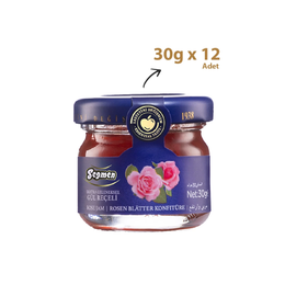 Seğmen 12x30 gr Kavanoz Gül Reçeli