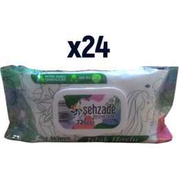 Şehzade 24x72 Yaprak Premium Islak Havlu