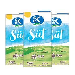 Sek 500 ml %3 Yağlı Süt