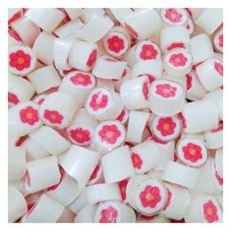 Şekerci Yaşar 1 kg Pembe Çiçek Desenli Lolly Akide Şeker