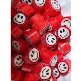 Şekerci Yaşar 250 gr Kırmızı Gülenyüz Desenli Lolly Şeker