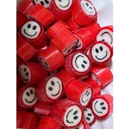 Şekerci Yaşar 500 gr Kırmızı Gülenyüz Desenli Lolly Akide Şeker