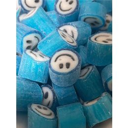 Şekerci Yaşar 500 gr Mavi Gülenyüz Desenli Lolly Şeker