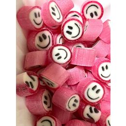 Şekerci Yaşar 500 gr Pembe Gülenyüz Çilek Aromalı Lolly Şeker