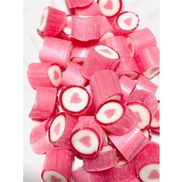 Şekerci Yaşar 500 gr Pembe Kalp Desenli Lolly Akide Şeker