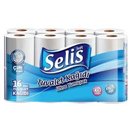 Selis 16 Rulo Çift Katlı Tuvalet Kağıdı