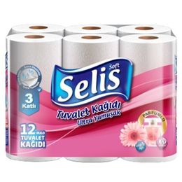Selis 3 Katlı Parfümlü 12'li Tuvalet Kağıdı