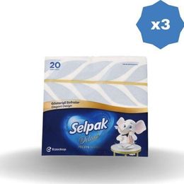Selpak 3x20'li Deluxe Peçete