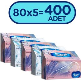 Selpak 5x80 Yaprak El ve Yüz Havlusu