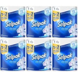 Selpak 6 Adet 3 Katlı Dev Rulo Kağıt Havlu