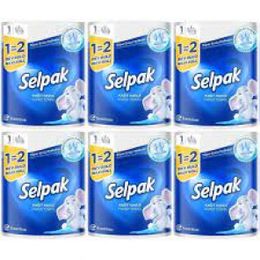 Selpak 6 Adet 3 Katlı Dev Rulo Kağıt Havlu