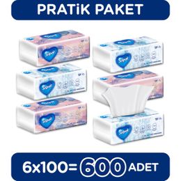 Selpak 6'lı 600 Yaprak El ve Yüz Havlusu