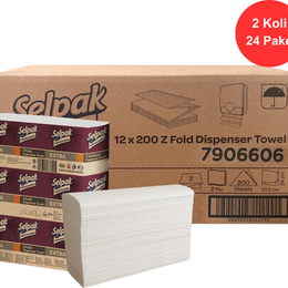 Selpak Professional Extra Z Katlama 21,5x24 cm 2 Koli Kağıt Havlu