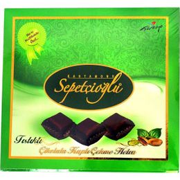 Sepetçioğlu 280 gr Antep Fıstıklı Çikolata Kaplı Çekme Helva