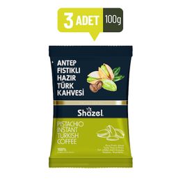 Shazel 100gr Antep Fıstıklı Hazır Türk Kahvesi