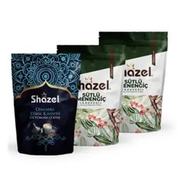 Shazel 2x200 gr Sütlü Menengiç + 200 gr Osmanlı Dibek Kahvesi