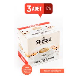 Shazel Sütlü Türk Kahvesi 12'li Kahve