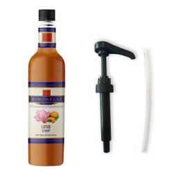 Simonelli 70 cl Lotus Aromalı Kahve ve Kokteyl Şurubu + Pompa