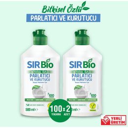 Sır 2x500 ml Bio Bitkisel Özlü Bulaşık Makinesi Parlatıcı & Kurutucu