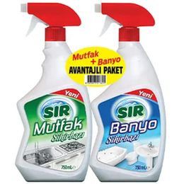 Sır 2x750 ml Mutfak Banyo Spreyi