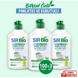Sır 3x500 ml Bio Bitkisel Özlü Bulaşık Makinesi Parlatıcı & Kurutucu