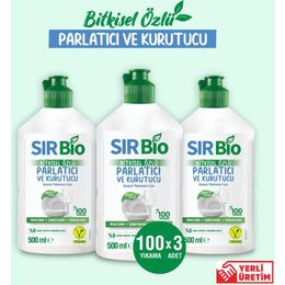 Sır 3x500 ml Bio Bitkisel Özlü Bulaşık Makinesi Parlatıcı & Kurutucu