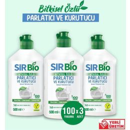 Sır 3x500 ml Bio Bitkisel Özlü Bulaşık Makinesi Parlatıcı & Kurutucu