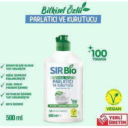 Sır 500 ml Bio Bitkisel Özlü Bulaşık Makinesi Parlatıcı & Kurutucu