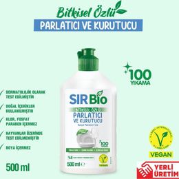 Sır 500 ml Bio Bitkisel Özlü Bulaşık Makinesi Parlatıcı & Kurutucu