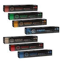 Sirius 7'li 10 Adet Premium Kapsül Kahve Lungo + Italy + Ristretto + Smooth + Sport + Decaf + Organik