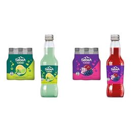 Sırma 250 ml Karma Portakal Çiçeği ve Misket Limonu Aromalı Limonlu Doğal Maden Suyu