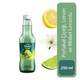 Sırma 250 ml Karma Portakal Çiçeği ve Misket Limonu Aromalı Limonlu Doğal Maden Suyu