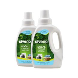 Siveno Konsantre 2x750 ml %100 Doğal Bebek Çamaşır Sabunu Kendinden Yumuşatıcılı Bitkisel Deterjan