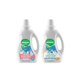 Siveno Konsantre 2x750 ml %100 Doğal Bebek Çamaşır Sabunu Kendinden Yumuşatıcılı Bitkisel Deterjan