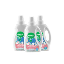 Siveno Konsantre 3x750 ml %100 Doğal Bebek Çamaşır Sabunu Kendinden Yumuşatıcılı Bitkisel Deterjan