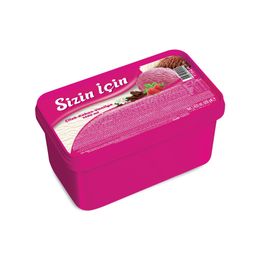 Sizin İçin Çilek Kakao Vanilya 1400 ml Dondurma