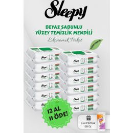 Sleepy 100'lü Beyaz Sabunlu Yüzey Havlusu