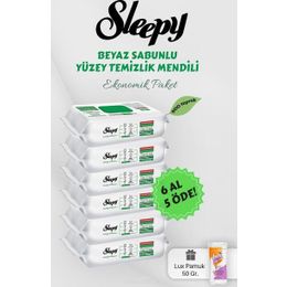 Sleepy 100'lü Beyaz Sabunlu Yüzey Havlusu