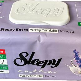 Sleepy 100'lü Extra Doğal Lavanta Yağı Yüzey Temizlik Havlusu