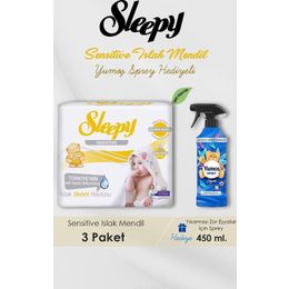 Sleepy 150 Adet Sensitive Islak Mendil+ Lilyum Oda Kokusu
