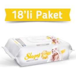 Sleepy 18x90 Yaprak Sensitive Islak Havlu Mendil